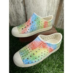 Native Jefferson Girls Marble Primary Colors Slip On Shoes J1